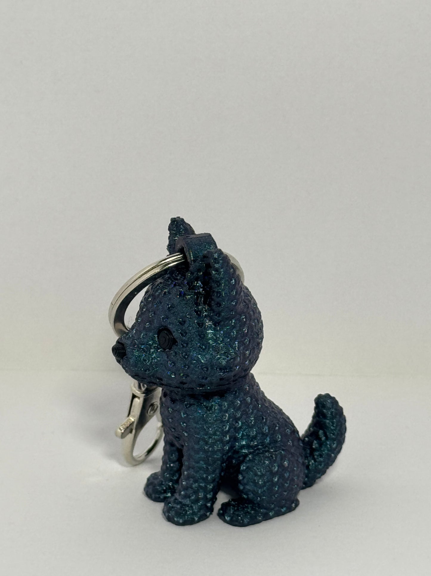 Color Shifting Wolf Keychain