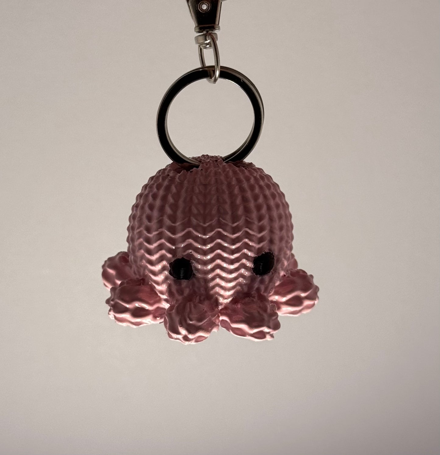 Knitted Octopus Keychain
