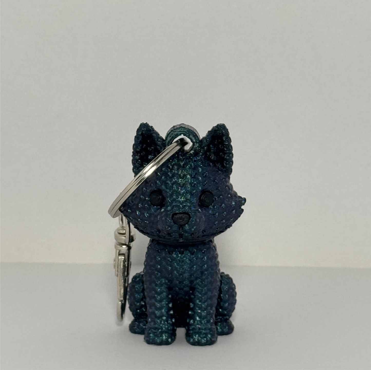 Color Shifting Wolf Keychain