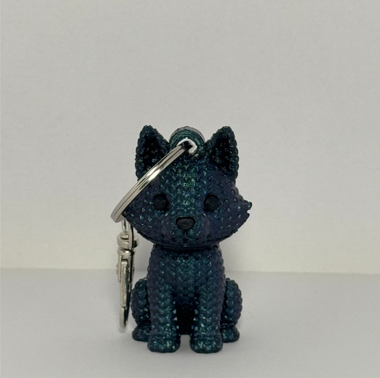 Color Shifting Wolf Keychain